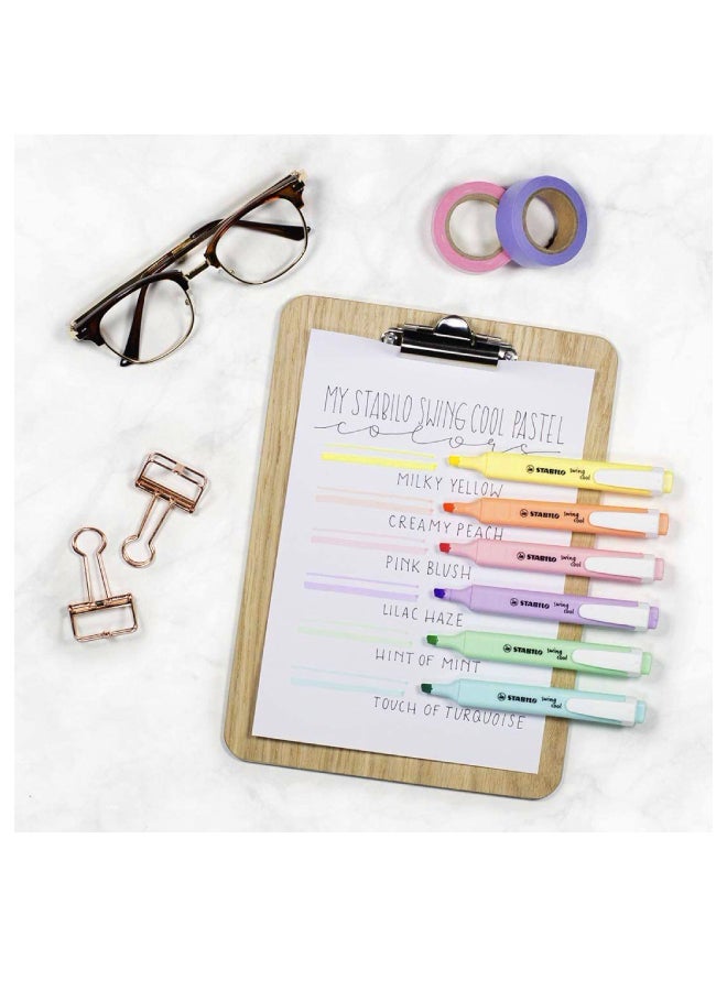 STABILO Pack Of 6 Swing Cool Pastel Highlighter Multicolour  - Image 4
