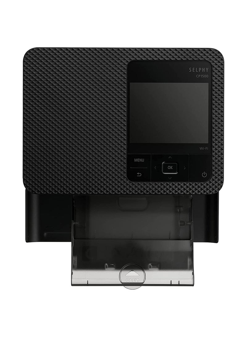 Canon - Selphy CP1500 Colour Portable Photo Printer Black - Image 1