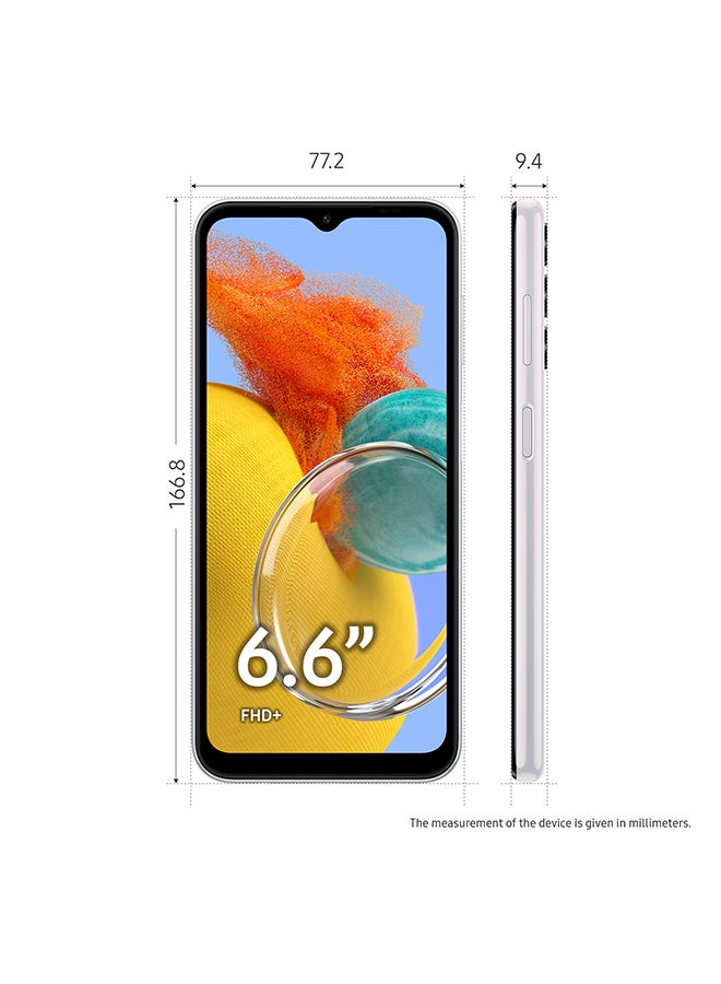 Samsung - Galaxy M14 Dual Sim Silver 6GB RAM 128GB 5G-International Version - Image 1