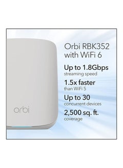 Orbi Mesh WiFi System Router With 1 Satellite Extender White - v1684834481/N53408096A_2