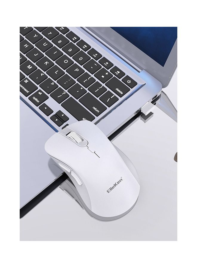 Wireless Mouse 2.4G 6 Buttons Design With Usb Receiver And Mice For Pc Laptop Desktop White