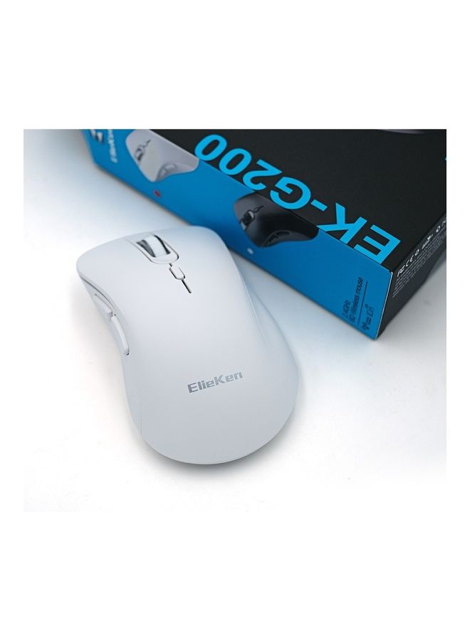 Wireless Mouse 2.4G 6 Buttons Design With Usb Receiver And Mice For Pc Laptop Desktop White