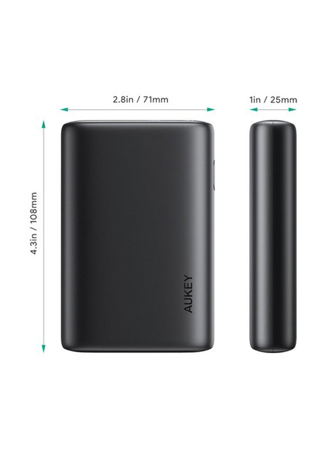 Aukey - 15000 mAh 15000mAh Power Bank With 20W PD Black - Image 1