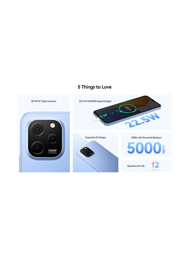 HUAWEI - Nova Y61 Dual Sim Midnight Black 4GB RAM 128GB 4G- Middle East Version - Image 1