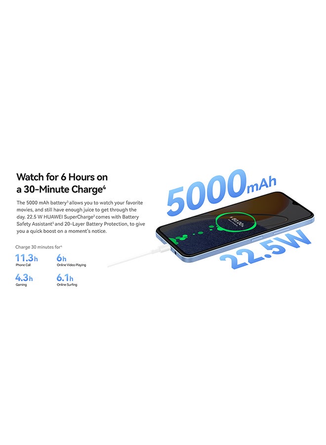 هواوي - نوفا Y61 ثنائي الشريحة، أزرق ياقوتي، 4 جيجابايت رام، 128 جيجابايت، 4G - إصدار الشرق الأوسط - Image 1