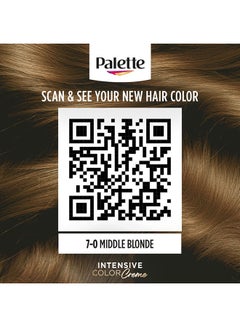 Palette Intensive Colour Cream 7-0, Medium Blonde 7-0, Medium Blonde 50ml , 50ml , & 10ml  - Image 5