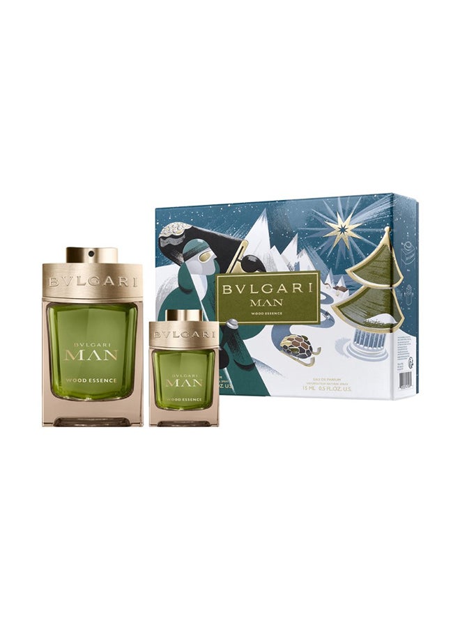 BVLGARI 2 Piece - Man Wood Essence Gift Set 115ml  - Image 1