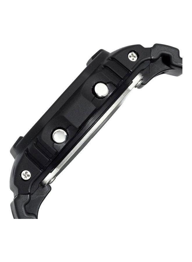 جي شوك ساعة يد رقمية مربعة الشكل بسوار من الراتنج - لون أسود - طراز DW-5600E-1VDF للرجال - Image 3