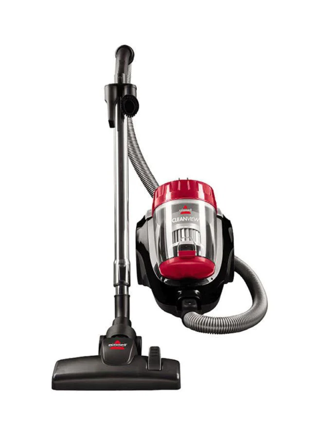 Bissell Canister CleanView Multicyclonic Vacuum Cleaner: Versatile Cleaning for Carpets and Hard Floors, Interchangeable Onboard Tools, Advanced Cyclone Technology, Multi-Level Filtration - Ideal for Carpets and Hard Floors 2.2 ml 2000 W 1994K Red/Grey/Black