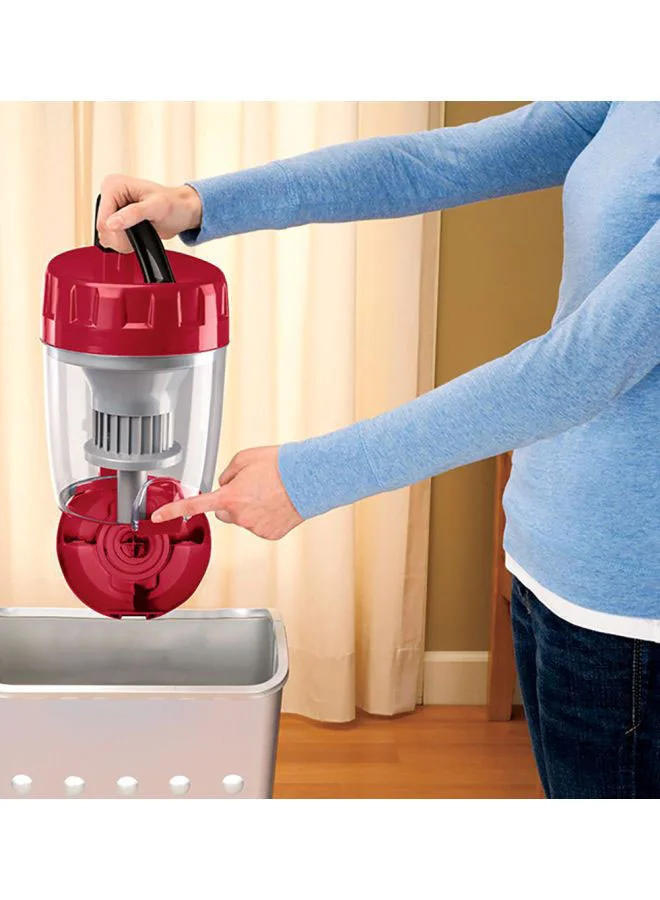 Bissell Canister CleanView Multicyclonic Vacuum Cleaner: Versatile Cleaning for Carpets and Hard Floors, Interchangeable Onboard Tools, Advanced Cyclone Technology, Multi-Level Filtration - Ideal for Carpets and Hard Floors 2.2 ml 2000 W 1994K Red/Grey/Black