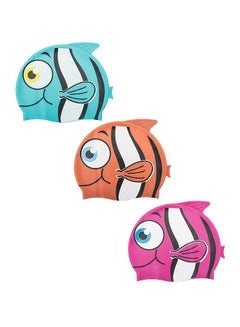 Bestway Hydro-Swim Lil' Buddy Cartoon Animal Funny Swimming Cap - Assorted 18cm  - Image 1