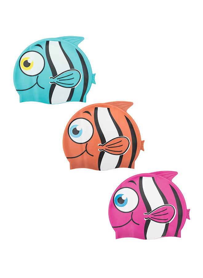 Bestway Hydro-Swim Lil' Buddy Cartoon Animal Funny Swimming Cap - Assorted 18cm  - Image 1