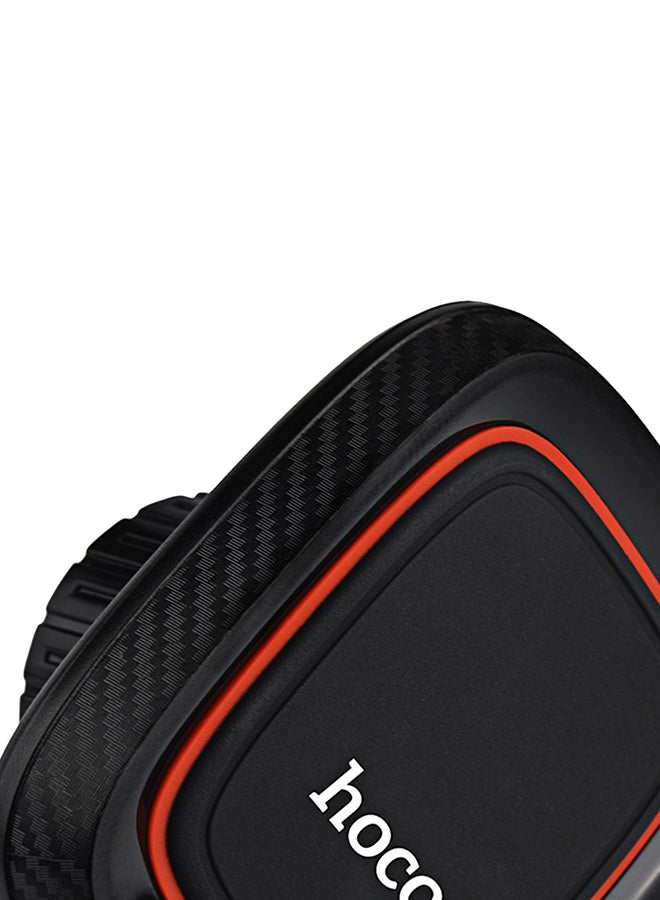 Hoco - CA24 Magnetic Car Mobile Phone Holder Mount Black/Red - Image 1