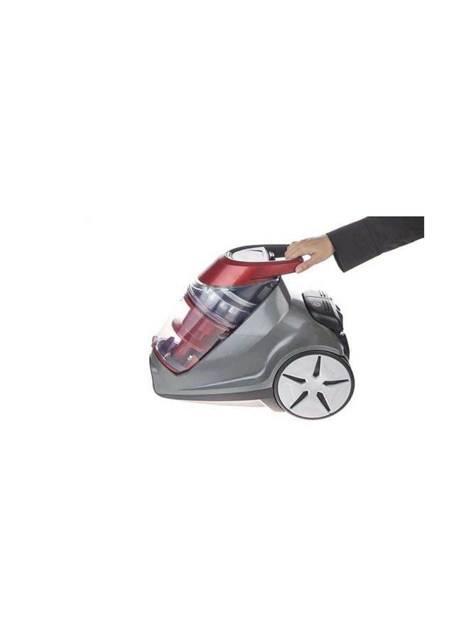 Bissell - C3 Canister Vacuum Cleaner: Powerful Suction for Deep Cleaning, Versatile Floor Cleaning, One-Click Tool System, Onboard Tools, Advanced Cyclone Technology for Carpets and Hard Floors 2.5 ml 350 W 1229K Black/Red - Image 1