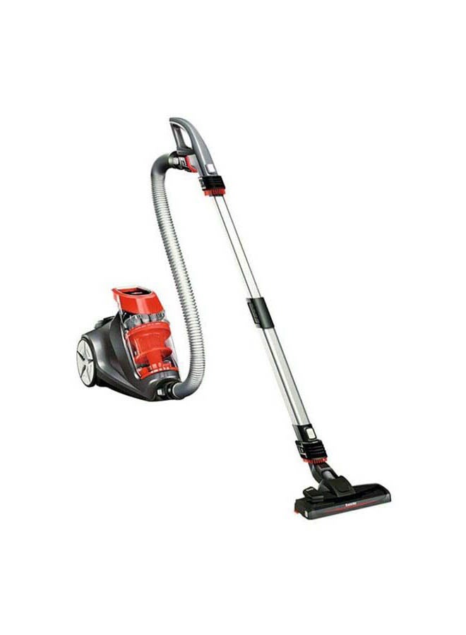 Bissell - C3 Canister Vacuum Cleaner: Powerful Suction for Deep Cleaning, Versatile Floor Cleaning, One-Click Tool System, Onboard Tools, Advanced Cyclone Technology for Carpets and Hard Floors 2.5 ml 350 W 1229K Black/Red - Image 1