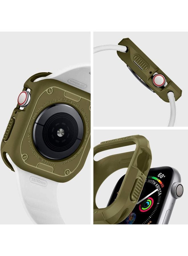 Rugged Armor Apple Watch Series 8/7 (41mm) and Series 6/SE/5/4 (40mm) Case Cover Olive Green