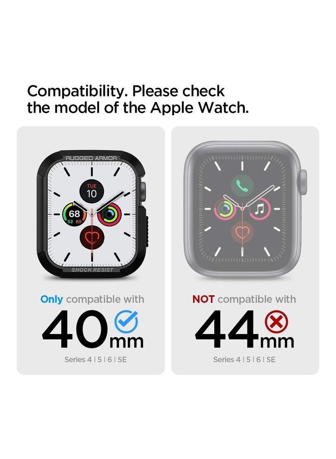 Spigen Rugged Armor Apple Watch Series 8/7 (41mm) and Series 6/SE/5/4 (40mm) Case Cover Olive Green  - Image 2