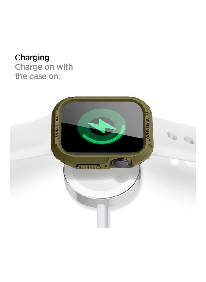 Spigen Rugged Armor Apple Watch Series 8/7 (41mm) and Series 6/SE/5/4 (40mm) Case Cover Olive Green  - Image 5