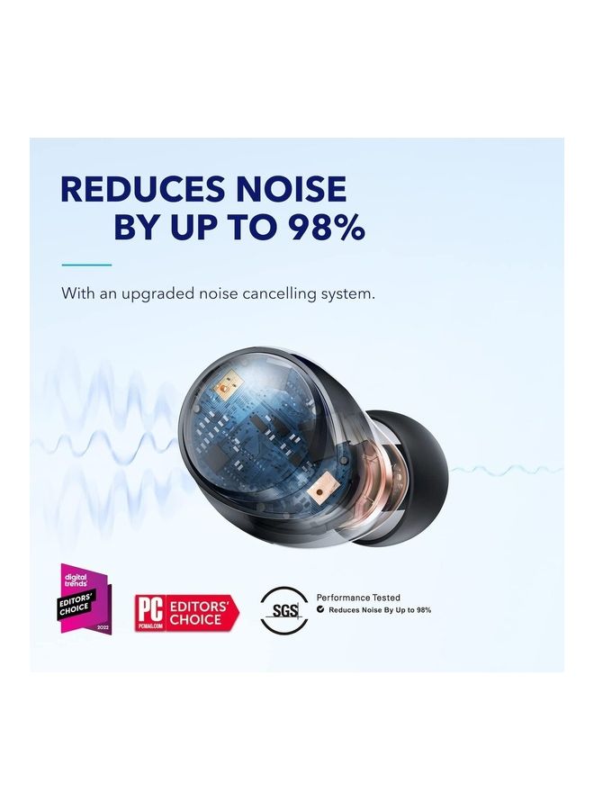 Soundcore Anker Space A40 Auto Adjustable Active Noise Cancelling Wireless Earbuds Black  - Image 3