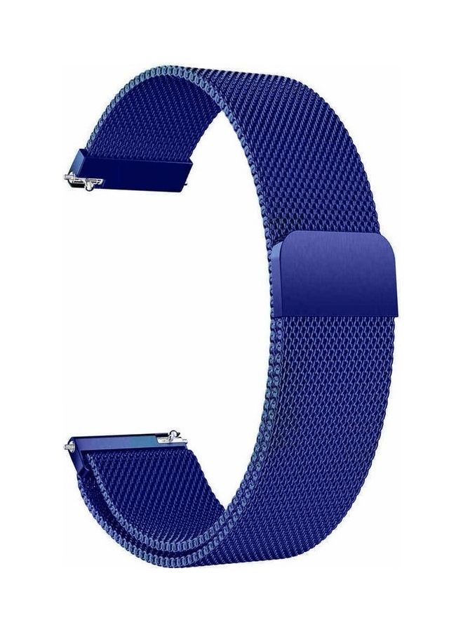 MARGOUN - 22mm Metal Milanese Watchband Compatible With Huawei 4 4 Pro Blue - Image 1