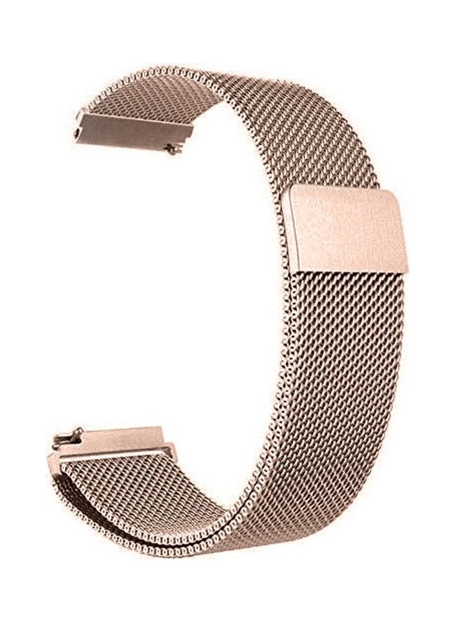 MARGOUN - 22mm Metal Milanese Watchband Compatible With Huawei 4 4 Pro Rose Gold - Image 1