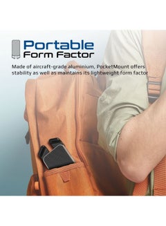 PROMATE Laptop Stand Ergonomic Aluminum With Multi-Level Anti-Slip Pads Grey  - Image 5