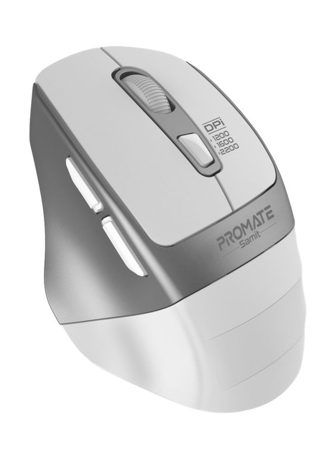 PROMATE Wireless Silent Mouse White  - Image 1