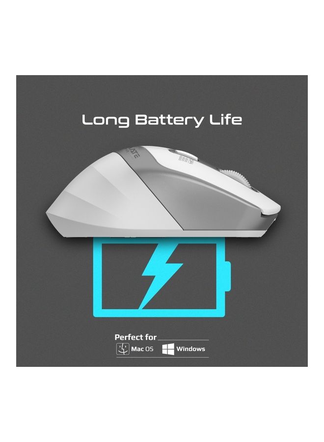 PROMATE Wireless Silent Mouse White  - Image 5