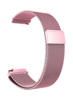 MARGOUN 22mm Metal Milanese Watchband Compatible With Huawei 4,4 Pro Pink  - Image 2