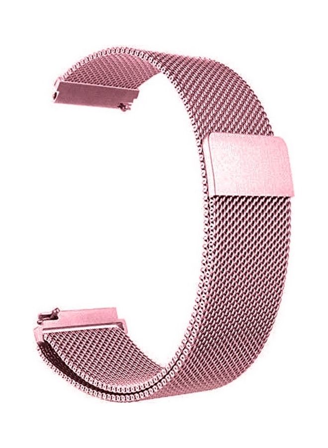 MARGOUN - 22mm Metal Milanese Watchband Compatible With Huawei 4,4 Pro Pink - Image 1
