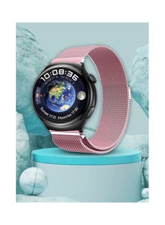 MARGOUN 22mm Metal Milanese Watchband Compatible With Huawei 4,4 Pro Pink  - Image 4