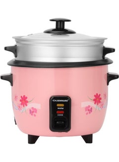 Olsenmark 3 In 1 Rice Cooker - Keep Warm Function - Detachable Power Cord - Water level Indicator - Steam Tray ,Rice Scoop & Measuring Cup - One Touch Operation 1.8 L 700 W OMRC2351 Pink/Black  - Image 2