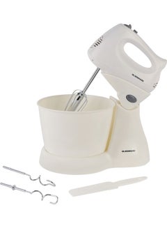 Stand Mixer with 2.5L Bowl, 5 Speed Settings | with Turbo Function | Electric Kitchen Mixer With 2 Dough Hook | 2 Beater 200 W OMSM2465 white