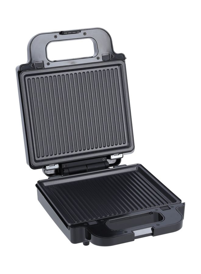 Olsenmark - 3-IN-1 Snack Maker Grill / Sandwich Maker, Nuts Cake Maker and Cupcake Maker| Non-Stick Interchangeable Plates| Adjustable Temperature with Power Indicator| Silver| 2 Years Warranty 1400 W OMSM2490 black - Image 1