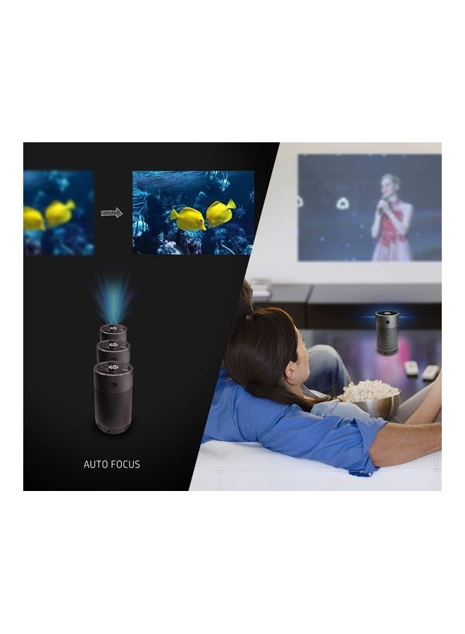 HP - Mp250 Wvga 854 x 480P 250 Lumens Auto Focus Keystone Correction Up To 80 Inch Con Rat 1000:1 6W Spk Bt Wifi Android 8.1 Wireless Projection MP250 Space Grey - Image 1