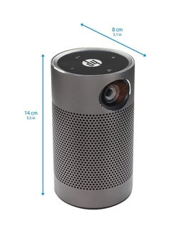 HP Mp250 Wvga 854 x 480P 250 Lumens Auto Focus Keystone Correction Up To 80 Inch Con Rat 1000:1 6W Spk Bt Wifi Android 8.1 Wireless Projection MP250 Space Grey  - Image 3