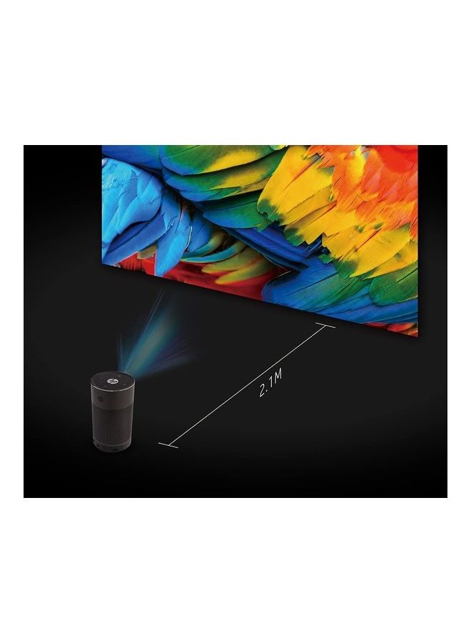 HP - Mp250 Wvga 854 x 480P 250 Lumens Auto Focus Keystone Correction Up To 80 Inch Con Rat 1000:1 6W Spk Bt Wifi Android 8.1 Wireless Projection MP250 Space Grey - Image 1