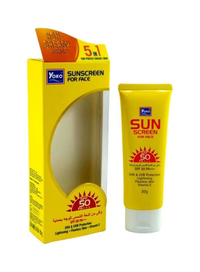 YOKO SPF 50 Sunscreen Cream For Face 30grams - Image 2