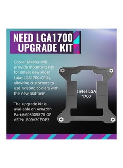 COOLER MASTER Master Liquid ML240 Illusion ARGB Close Loop AIO CPU Liquid Cooler Translucent Dome 240Mm Radiator MF120 Halo PWM AMD Ryzen AM5 AM4 Intel LGA1700 1200 White  - Image 3