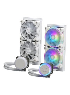 COOLER MASTER Master Liquid ML240 Illusion ARGB Close Loop AIO CPU Liquid Cooler Translucent Dome 240Mm Radiator MF120 Halo PWM AMD Ryzen AM5 AM4 Intel LGA1700 1200 White  - Image 5