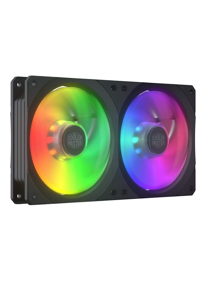 COOLER MASTER Master Fan SF240R Integrated ARGB Customizable Lighting Cable Management 240Mm PWM Control For PC Case Liquid And Air Cooler Black - Image 1