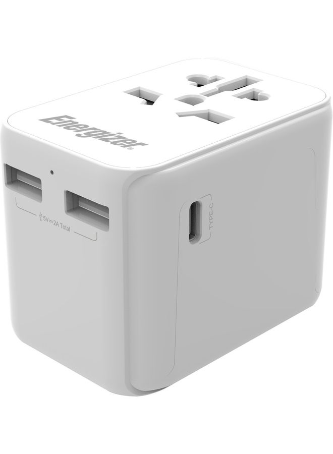 International Travel Adapter White