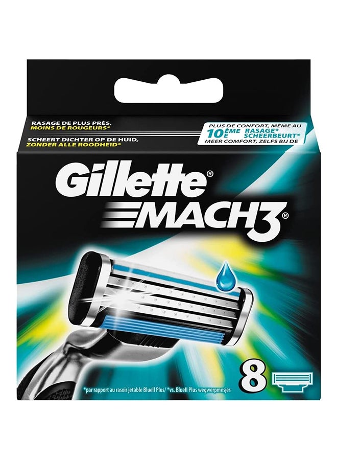 Gillette - Mach3 Razor Blades 8 Count - Image 1