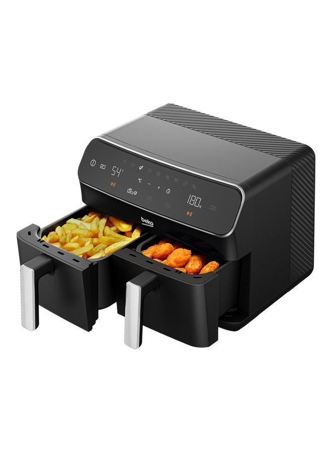 Beko Air Fryer Wide Touch Screen, 9 Functions Including Defrost, Reheat, Dehydrate, Air Broil, Bake, Roast, Rotisserie, Grill 8.5 L 2400 W FRL 5388B Black  - Image 3