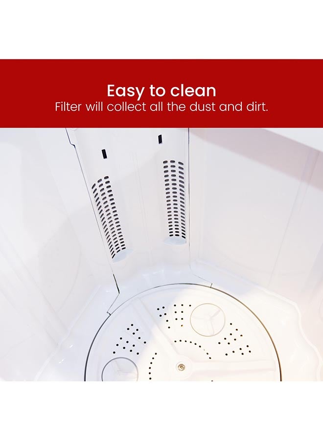 Nobel - 7 Kg Single Tub Washing Machine With 320W Rated Power, 2 Wash Programs, Transparent Washbin Cover, Removable Lid, 15-Min Timer, 3 Star Pulsator, Compact Design, Energy Efficient 7 kg NWM890 White - Image 1