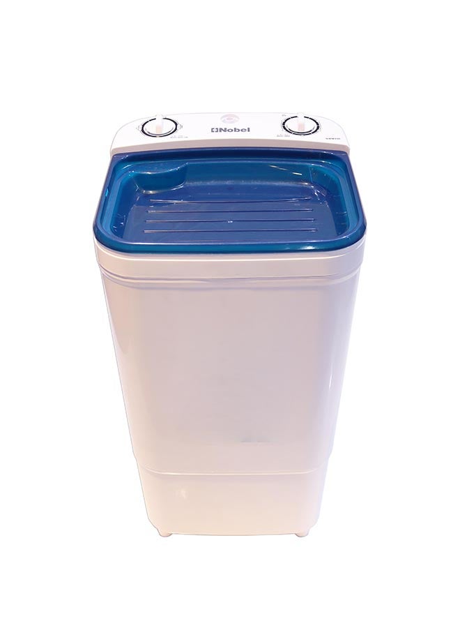 Nobel - 7 Kg Single Tub Washing Machine With 320W Rated Power, 2 Wash Programs, Transparent Washbin Cover, Removable Lid, 15-Min Timer, 3 Star Pulsator, Compact Design, Energy Efficient 7 kg NWM890 White - Image 1