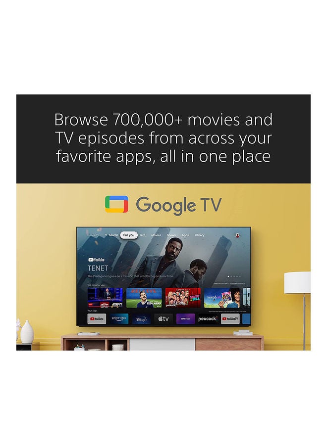 65-Inch 4K UHD HDR Full Array LED BRAVIA Core With Smart Google TV XR-65X90K Black