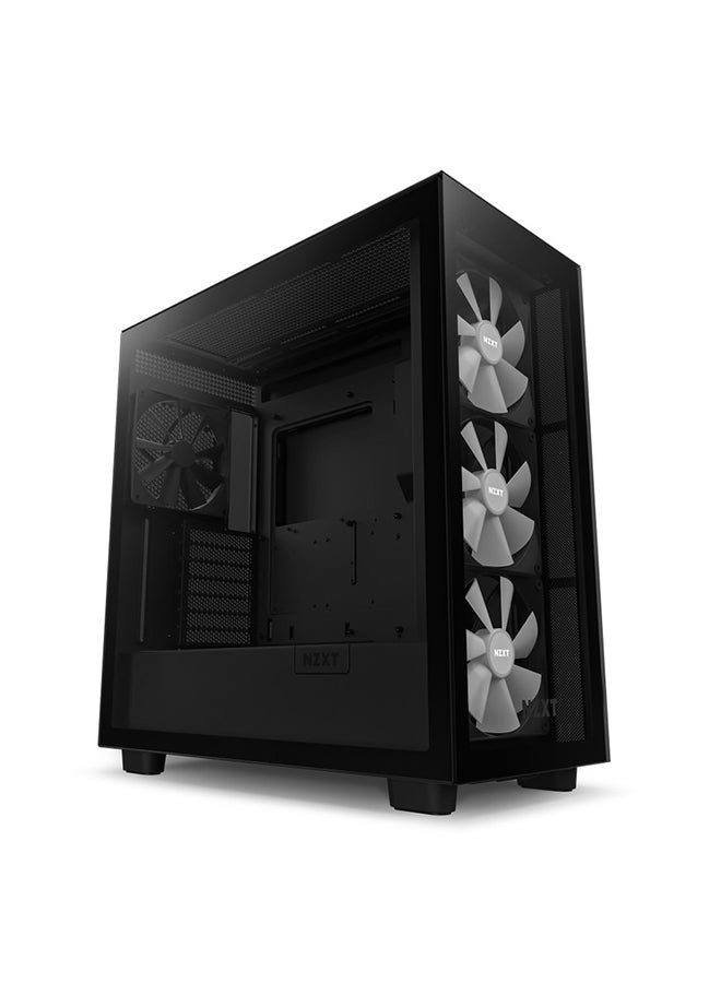 NZXT - H7 Elite 2023 ATX Mid Tower PC Gaming Case, Tool-Less Access to Front & Side Panels, Supports Up to 7 Fans & 360mm Radiator in Front and Top & 140mm Rear, Black | CM-H71EB-02 Black - Image 1