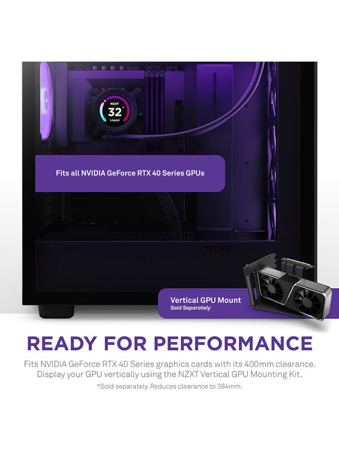 NZXT - H7 Elite 2023 ATX Mid Tower PC Gaming Case, Tool-Less Access to Front & Side Panels, Supports Up to 7 Fans & 360mm Radiator in Front and Top & 140mm Rear, Black | CM-H71EB-02 Black - Image 1