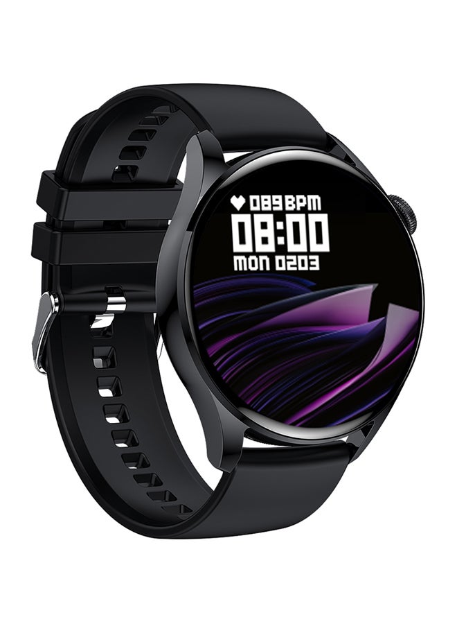 OFFBEAT - Nexus Series 8 R 1.29" Round-face Smartwatch with Sports mode, 24H Fitness & Heart rate monitor, 10 days Battery Life and IPX4 Water Resistant Design compatible with iPhone and Android phones Black - Image 1